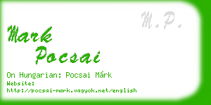 mark pocsai business card